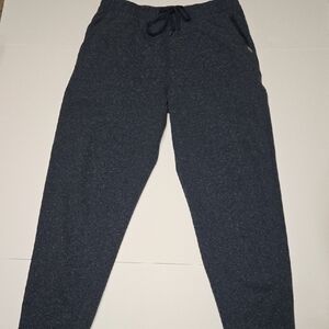 Eddie Bauer Men's Med Textured‎ Dark Blue Joggers With Zipper